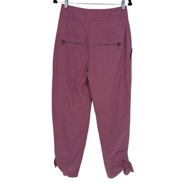 Isabel Marant Gaviao High Waist Trousers Pants Pink Tie Cuff Sz FR 34 US 0/2 - Picture 3 of 8